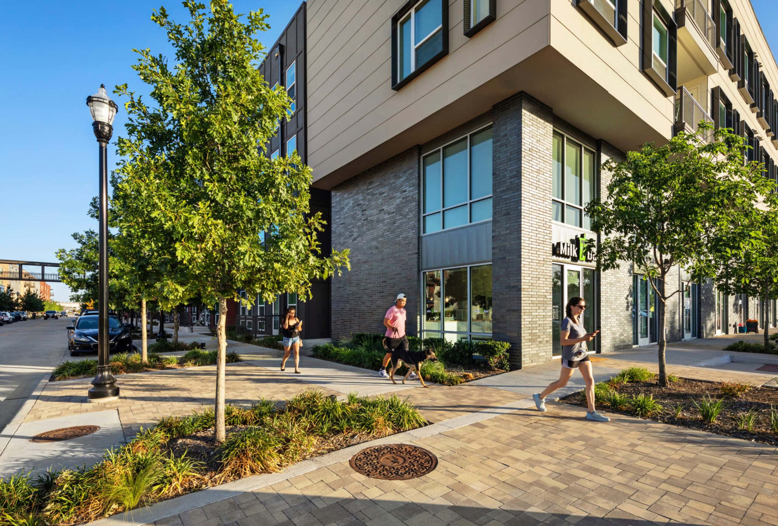 City streetscape redevelopment – 1.2 miles of poured curbs