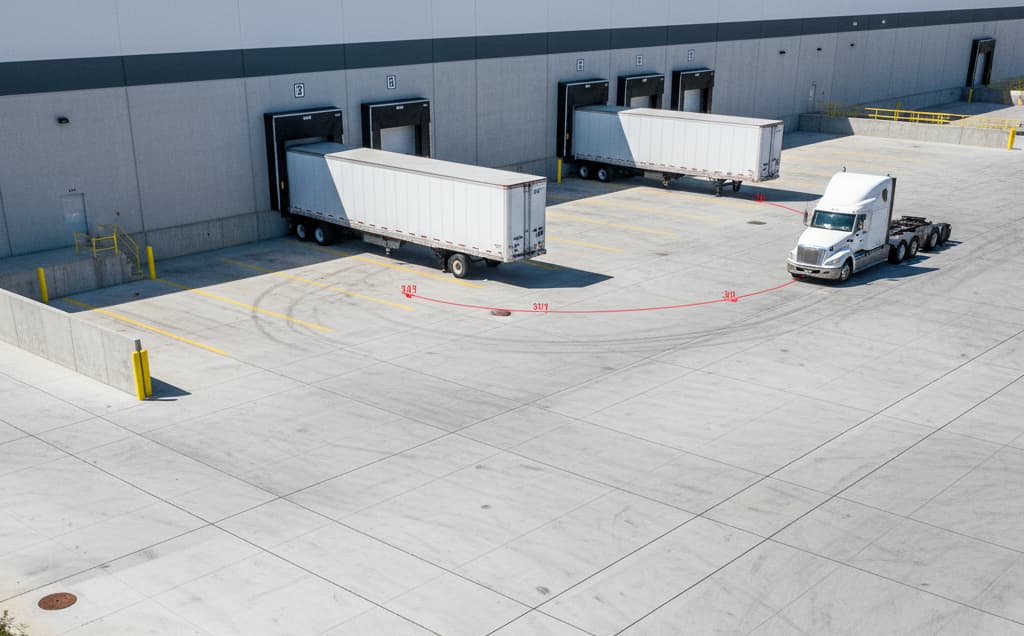 45,000 sq. ft. industrial truck court joint layout