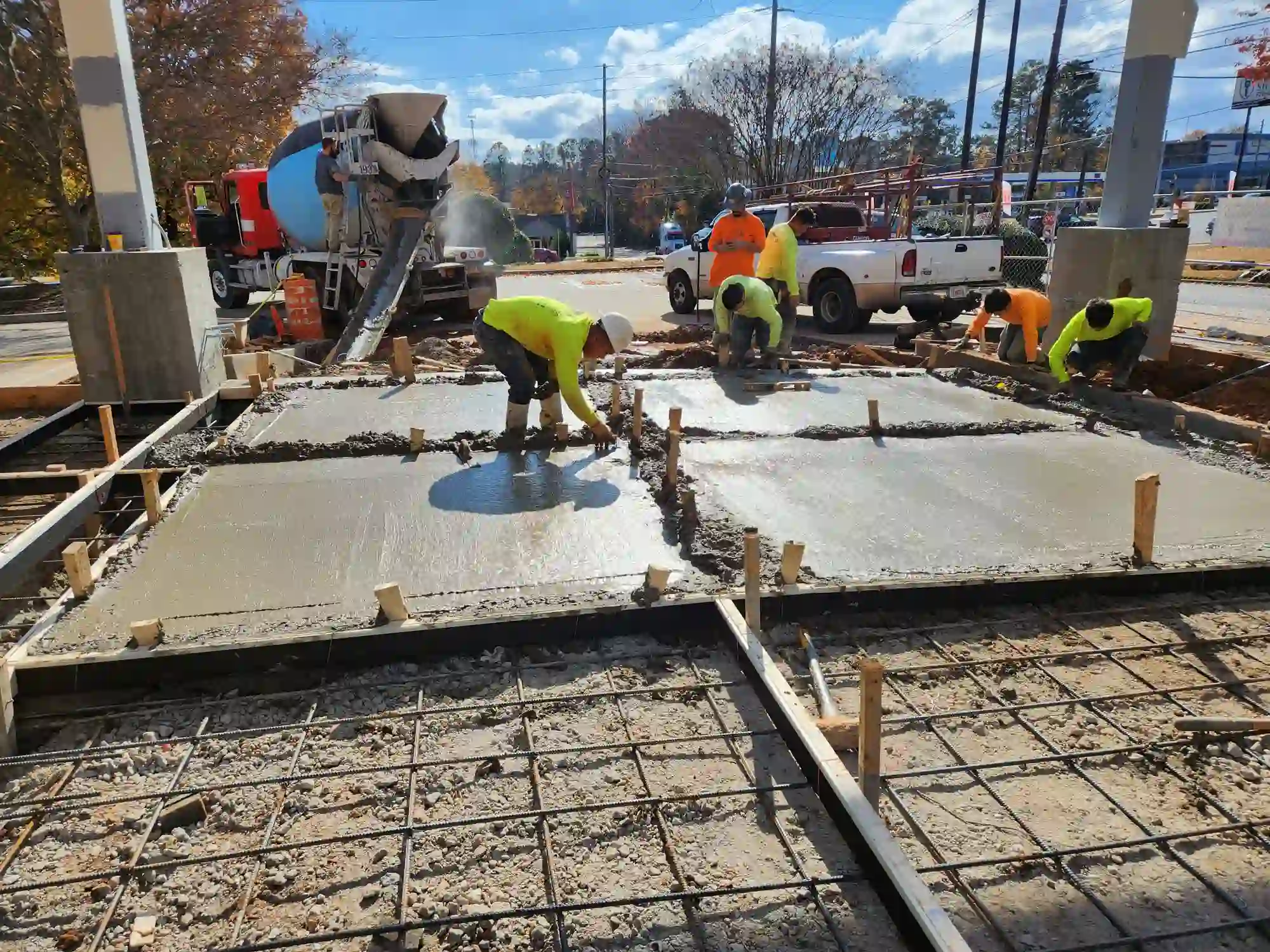 Concrete paving and parking lot construction in Carrollton, TX