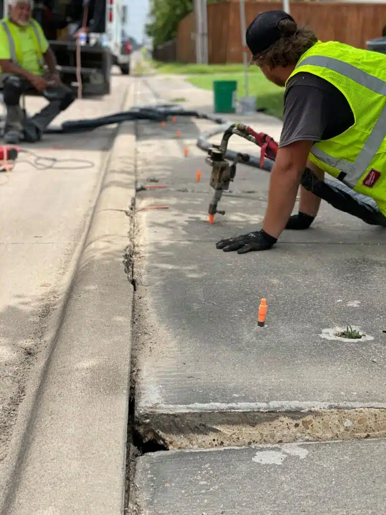 Concrete Raising and Leveling - Commercial concrete construction in Carrollton, Texas
