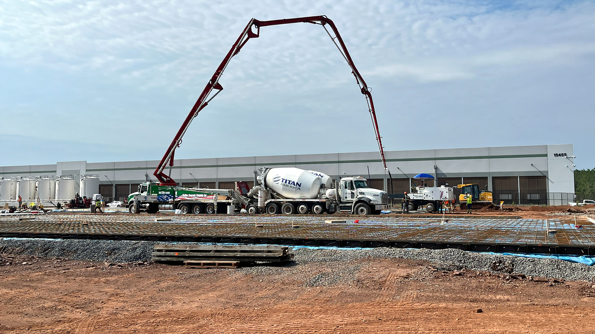 Data Center Construction - Commercial concrete construction in Carrollton, Texas