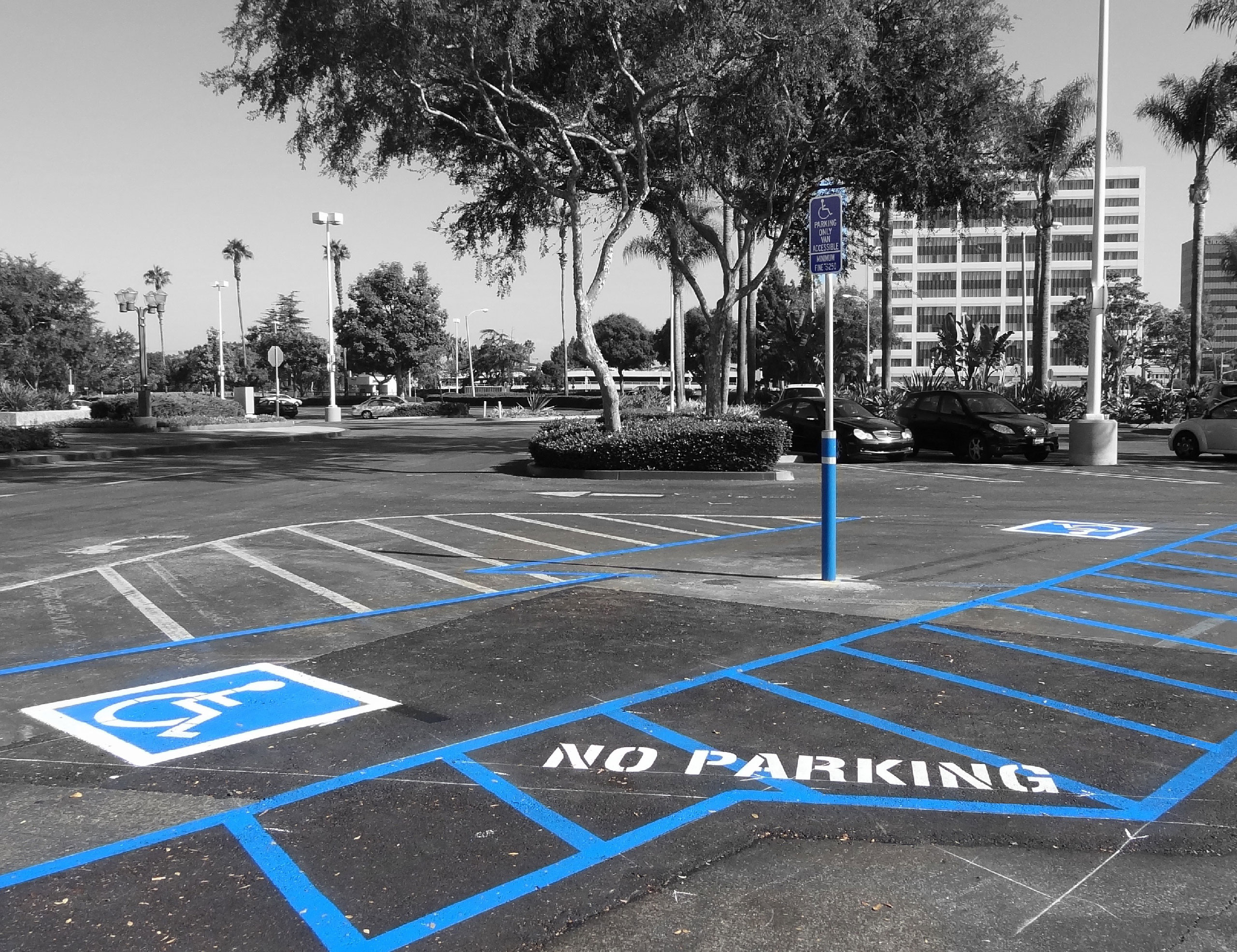 Parking Lot Striping - Commercial concrete construction in Carrollton, Texas