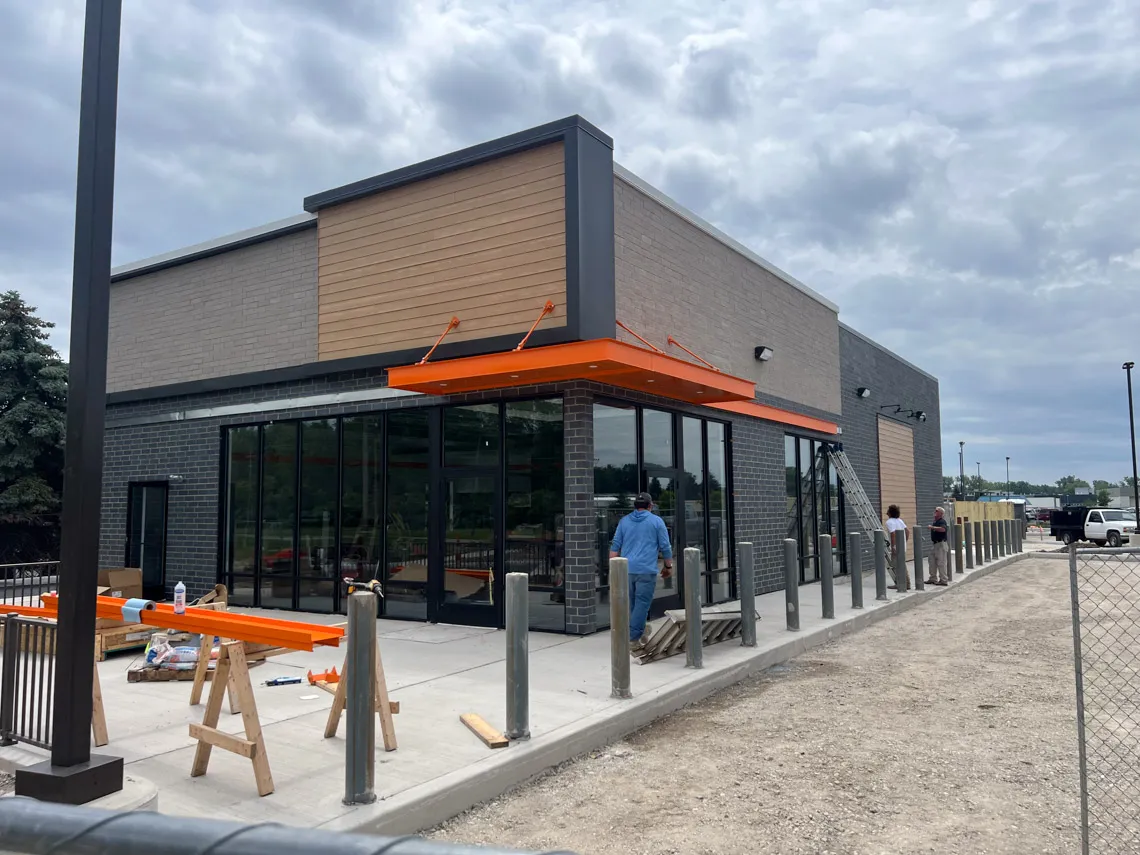 Restaurant Construction - Commercial concrete construction in Carrollton, Texas